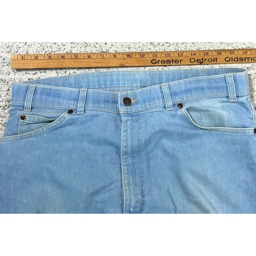 Vintage Levis Jeans Skosh More Room Orange Tab Light Wash USA‎ 36x28 Blue